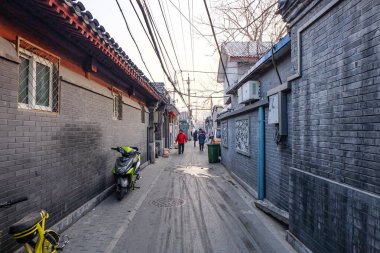Hutong Pekin 'in eski sokakları 