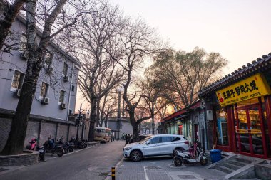 Hutong Pekin 'in eski sokakları 
