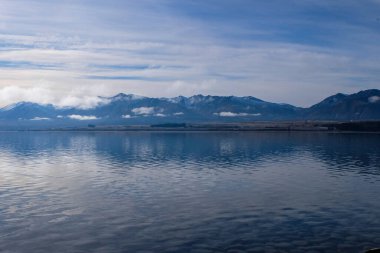 Kış Yolculuğu, Gündoğumu Tekapo Gölü, Yeni Zelanda, Güney Adası 