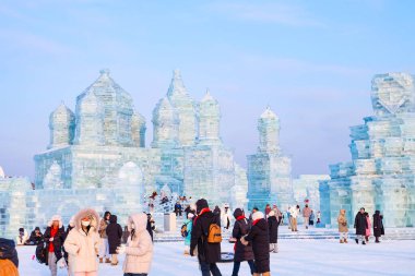 Buz ve kar dünyası - Çin 'in Harbin kentinde her yıl düzenlenen buz ve kar festivali 