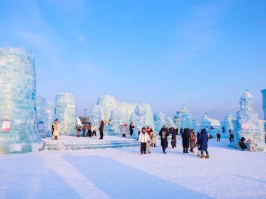 Buz ve kar dünyası - Çin 'in Harbin kentinde her yıl düzenlenen buz ve kar festivali 