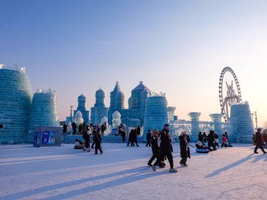 Buz ve kar dünyası - Çin 'in Harbin kentinde her yıl düzenlenen buz ve kar festivali 