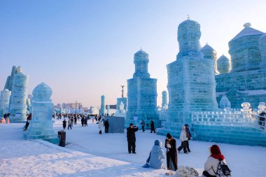 Buz ve kar dünyası - Çin 'in Harbin kentinde her yıl düzenlenen buz ve kar festivali 