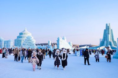 Buz ve kar dünyası - Çin 'in Harbin kentinde her yıl düzenlenen buz ve kar festivali 