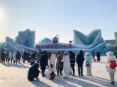 Buz ve kar dünyası - Çin 'in Harbin kentinde her yıl düzenlenen buz ve kar festivali 