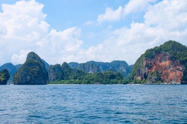 Dört ada turu, Koh Gai, Koh Poda, Railey Sahili, Krabi Eyaleti, Tayland 