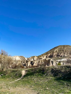 Goreme, Kapadokya, Türkiye 'deki Z12 ve Pasabaglar Arkeoloji Alanındaki Peri bacaları