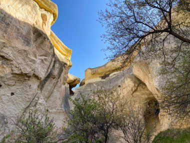 Goreme, Kapadokya, Türkiye 'deki Z12 ve Pasabaglar Arkeoloji Alanındaki Peri bacaları