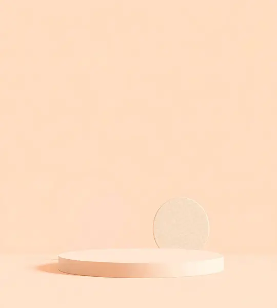 Podyumlu Modern Pembe Stüdyo Arkaplanı
