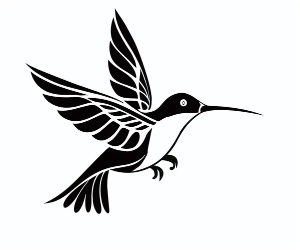 kuş simgesi vektör illüstrasyonu