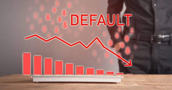 Concept of Default. Down arrows and graph