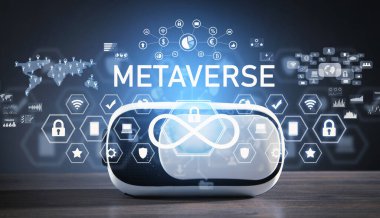 Sanal gerçeklik gözlükleri. Metaverse. Teknoloji. Yenilik