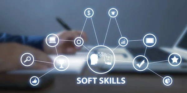 Konzept Der Soft Skills Personalwesen Kreativität Geschäftsführung — Stockfoto