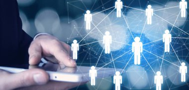 İş bağlantıları. Sosyal ağ. İletişim