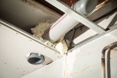 Mutfağa baca borusu kurulumu.