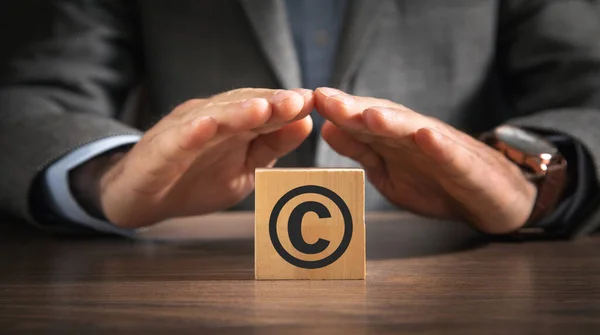 stock image Concept of Copyright. Intellectual property