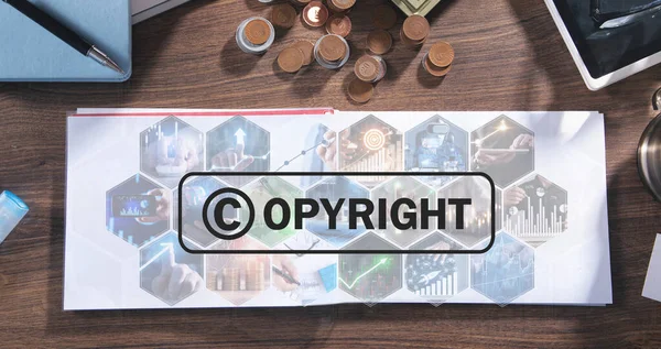 Концепція Авторського Права Інтелектуальна Власність — стокове фото