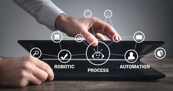 Rpa Robot Procesautomatisering Zaken Technologie — Stockfoto