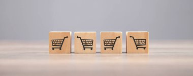 alışveriş sepeti. Online alışveriş kavramı
