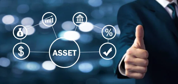 Concept Asset Business Concept — Stock Photo, Image