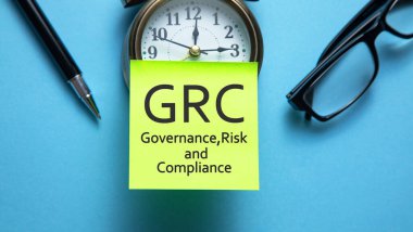GRC-Yönetim, Risk ve Uyum. İş konsepti