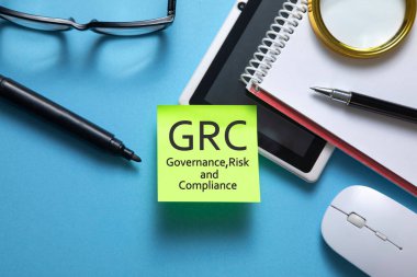 GRC-Yönetim, Risk ve Uyum. İş konsepti