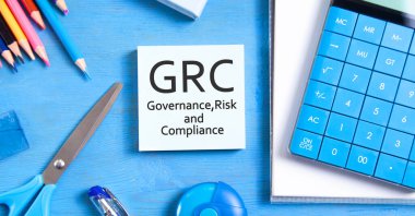 GRC-Yönetim, Risk ve Uyum. İş konsepti