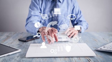 Küresel internet bağlantısı. Dijital Teknoloji