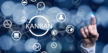 Kanban yönetim sistemi. İş konsepti