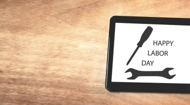 Mutlu İşçi Bayramı kavramı.