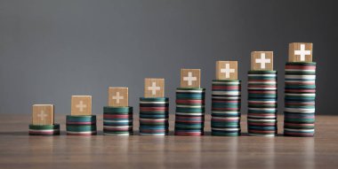 Artı semboller. İş için. Büyüme