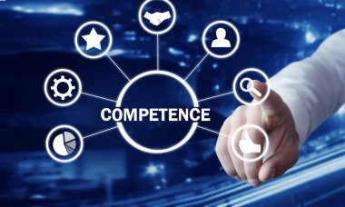 Yetkinlik gösteren bir adam. İş dünyası