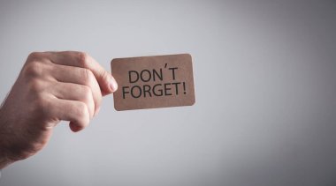 Konsepti unutma. İş Konsepti. 