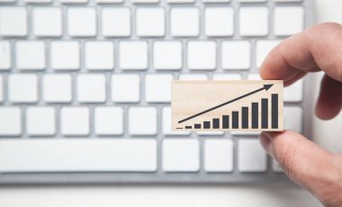 Finansal büyüme tablosu. İş konsepti