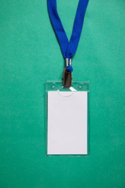 Plastik boş rozet. Kimlik boş kart