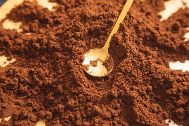 kahve yakın yukarı görünümü.