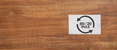 80/20 kuralı. Pareto ilkesi için kavram. İş kavramı