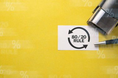 80/20 kuralı. Pareto ilkesi için kavram. İş kavramı