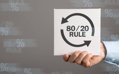 80/20 kuralı. Pareto ilkesi için kavram. İş kavramı