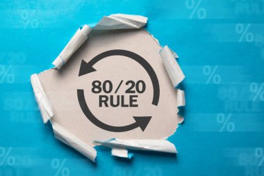 80/20 kuralı. Pareto ilkesi için kavram. İş kavramı