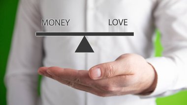 Para ve aşk terazilerdeki kelimeler.