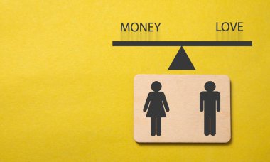 Para ve aşk terazilerdeki kelimeler.