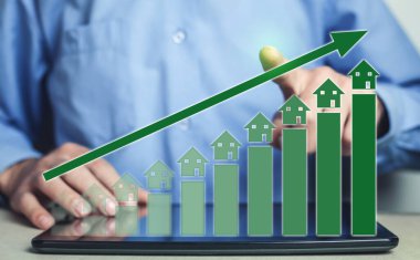 Gayrimenkul Yatırım. Bir evle yükselen grafik