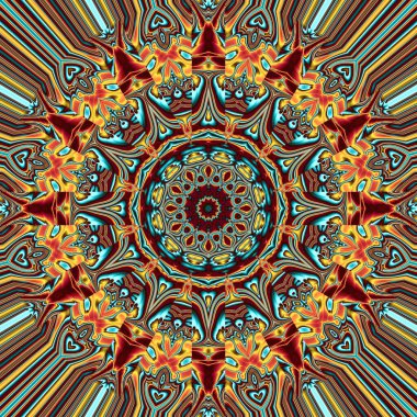 vektör soyut dekoratif etnik illüstrasyon.