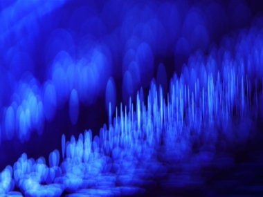 Bokeh ile mavi arkaplan