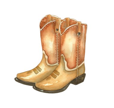 Detaylı kovboy çizmeleri dekoratif dikişli klasik bir kahverengi deri tasarımı sergiliyor. Ülke temalı ya da günlük kıyafetleri için mükemmel..