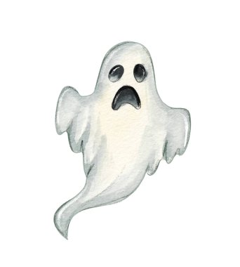 Çizgi film hayaleti abartılı bir sırıtış ve karanlık gözlerle ortaya çıkar, kaprisli bir şekilde süzülür. Pürüzsüz, gri vücudu klasik hayalet görüntülerine benziyor. Cadılar Bayramı teması için mükemmel..