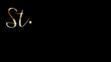 Aziz Patrick Günü. Aziz Patrick Günü için altın harfler, şenlikli sosyal medya paylaşımları, tebrik kartları, davetiyeler ve promosyon malzemeleri için uygun. Başlık canlandırması, metin ve harf