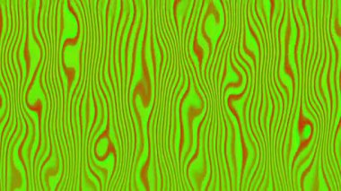 Soyut, yeşil ve turuncu renkli dalgalı çizgiler. Arkaplan, ambalaj tasarımları, tekstil ve web sitesi afişleri için mükemmel.