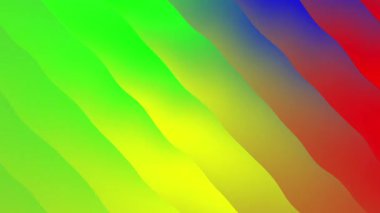 Canlı yeşil, sarı, turuncu, mavi ve kırmızı renkte çapraz çizgiler. Arka planlar, grafik tasarımlar, dijital sanat ve soyut kavramlar için mükemmel..